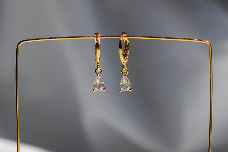 Pear Pave Earrings