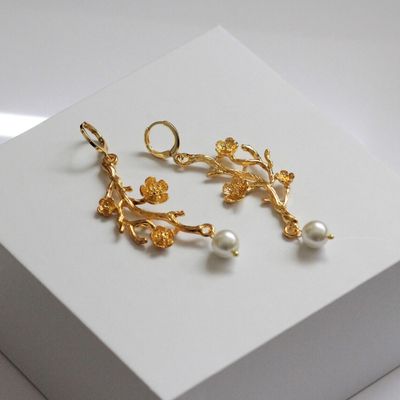 Plum Blossom Earrings