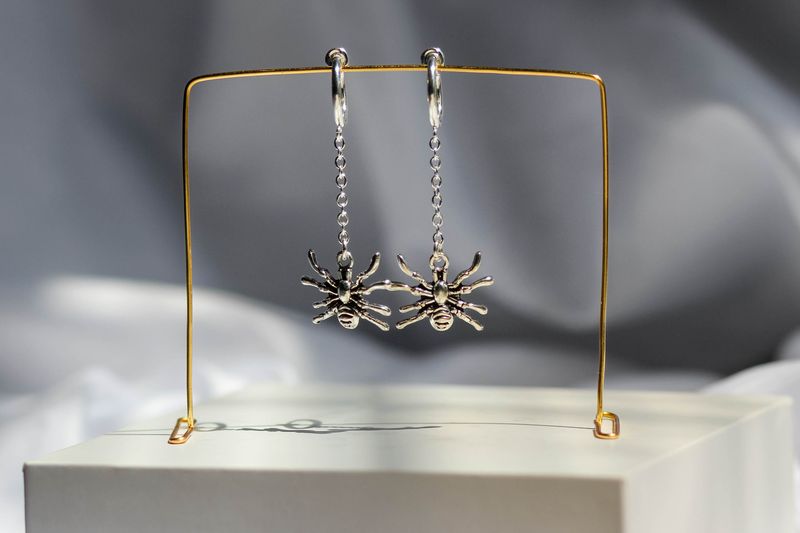 Spider Drop Earrings