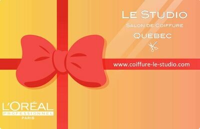 Carte cadeau - Salon de Coiffure Le Studio - L'Oréal Professionnel Paris