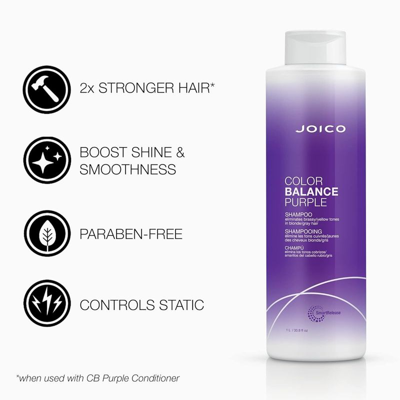 Joico Color Balance PURPLE - Shampoing Violet 1L