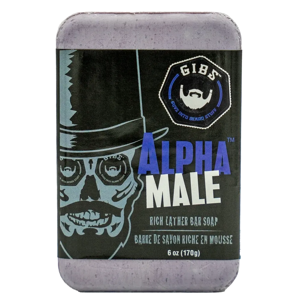 Gibs - Beard&amp;Body Alpha Male Bar - Savon Exfoliant (170g)