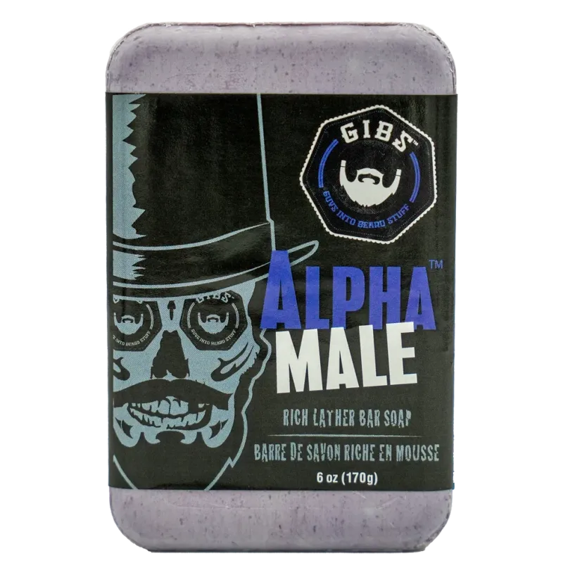 Gibs - Beard&amp;Body Alpha Male Bar - Savon Exfoliant (170g)