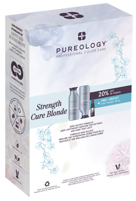 Pureology Strength Cure Blonde Trio (Sh+Rv 266ml + CF 30ml)