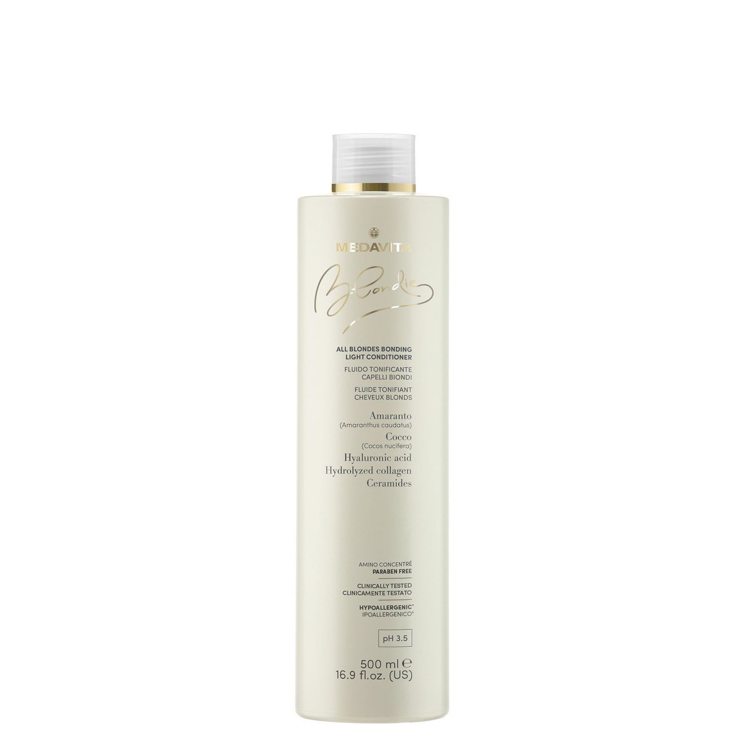 Medavita Blondie - Fluide Tonifiant Cheveux Blonds Corporisant (500ml)