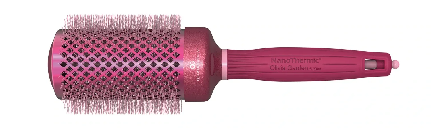 Olivia Garden - Brosse NanoThermic Céramique ION Cancer du Sein - Ronde 2-1/8&#39;&#39;