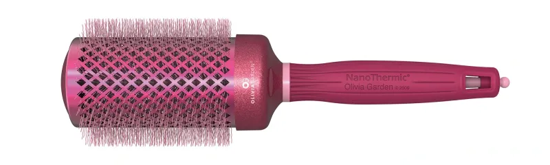 Olivia Garden - Brosse NanoThermic Céramique ION Cancer du Sein - Ronde 2-1/8&#39;&#39;