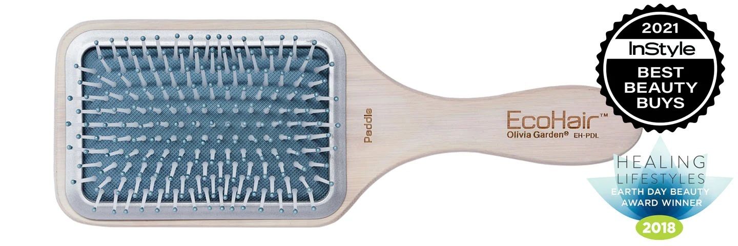 Olivia Garden - Brosse Plate Bamboo EcoHair Paddle