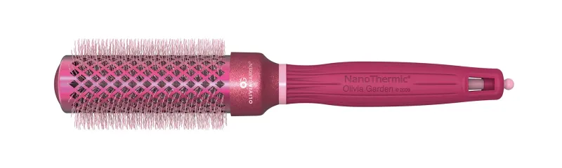 Olivia Garden - Brosse NanoThermic Céramique ION Cancer du Sein - Ronde 1-1/4&#39;&#39;