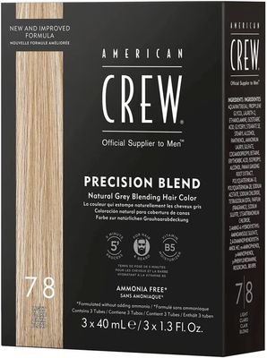 American Crew Precision Blend 7-8 Coloration Clair (3x 40 ml)