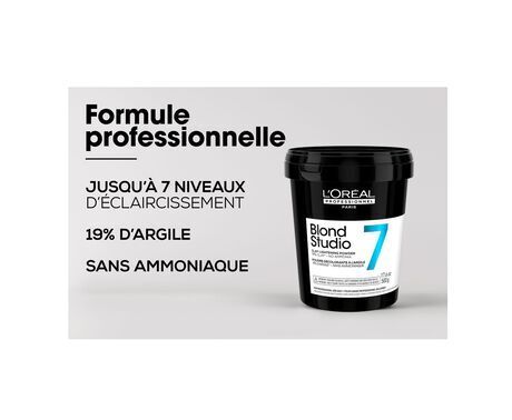 L'Oréal Pro - Blond Studio 7 - Poudre à l'argile Sans Amonique (500g)