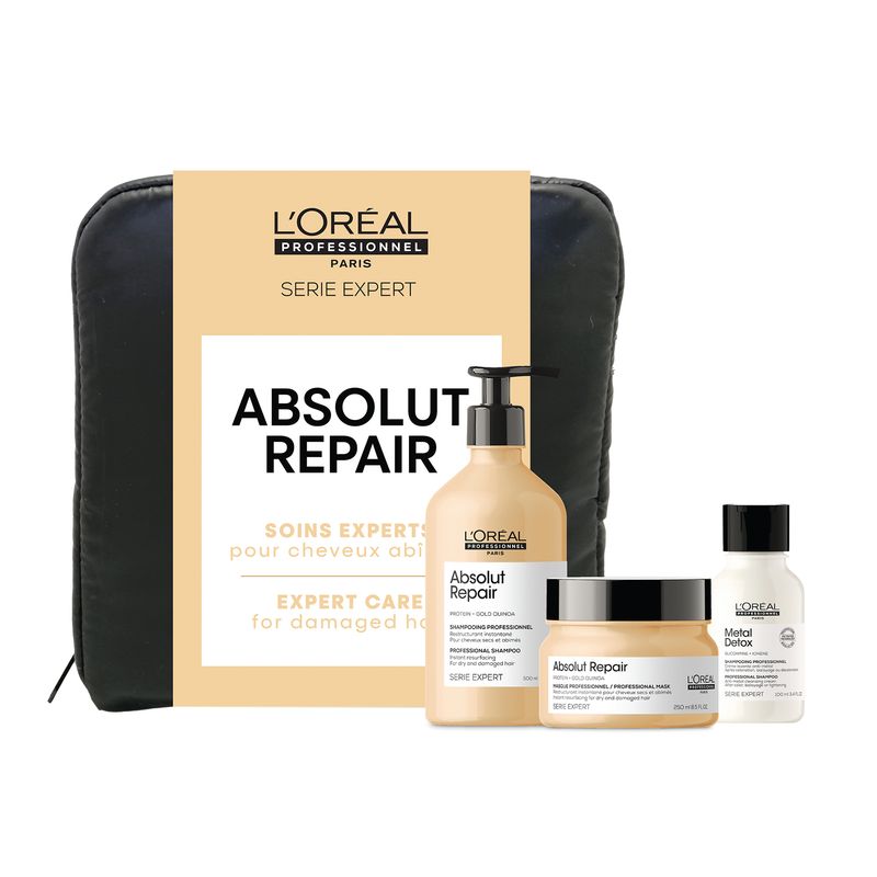 L'Oréal Pro - Série Expert - Absolut Repair Trio + Pochette L'Oréal Pro - Série Expert - Absolut Repair Trio + Pochette