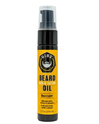 Gibs - Manscaper - Huile pour Barbe, Cheveux et Tatouages (29.6ml)