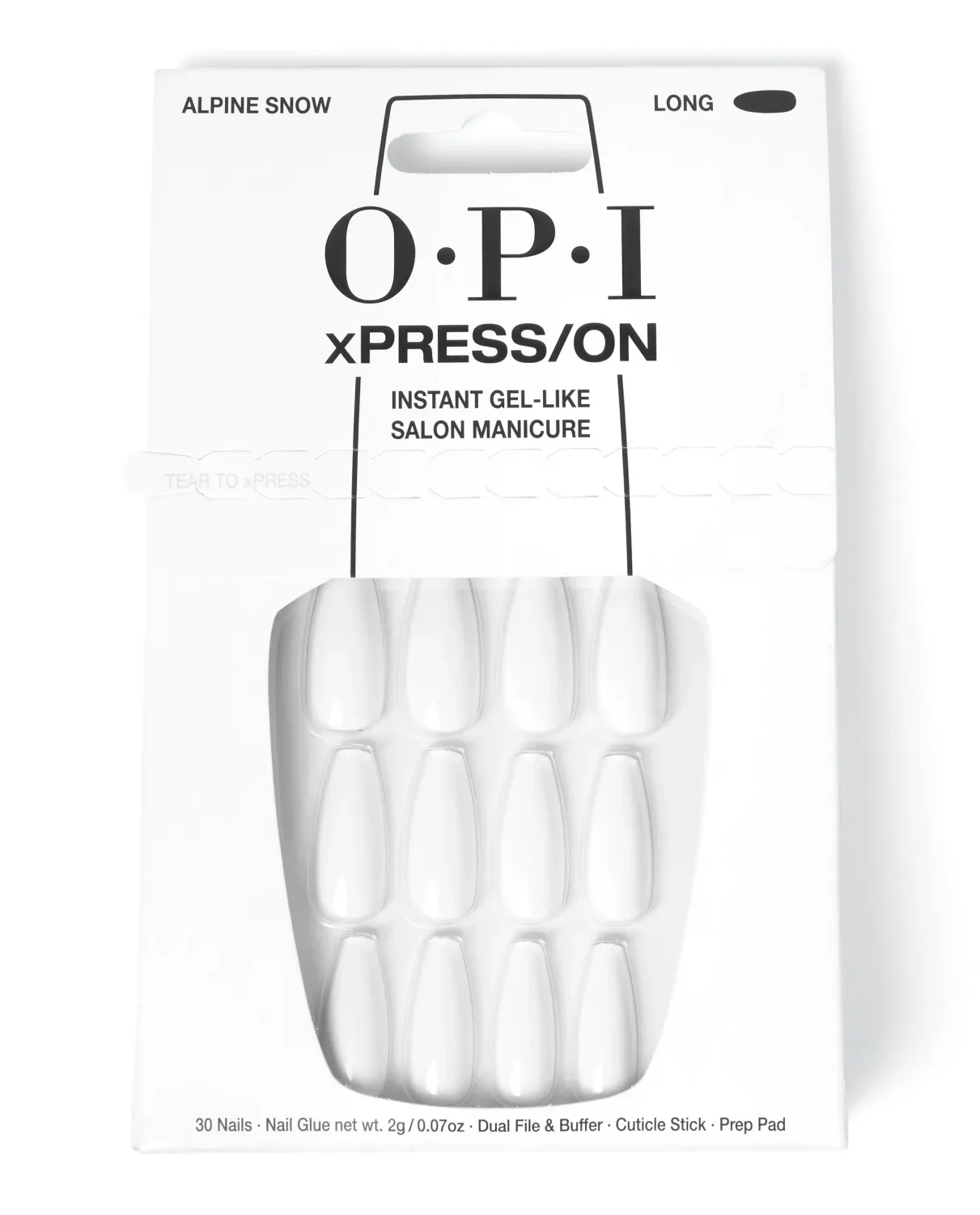 OPI - Ongles Artificiels Alpine Snow - Long/Carré