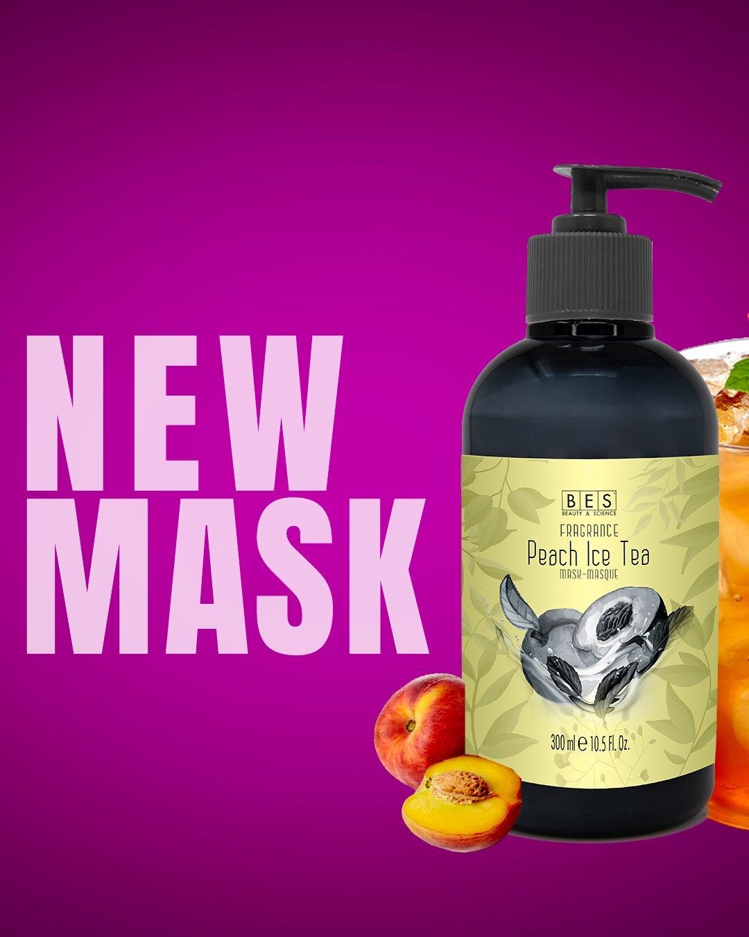 BES Fragrance - Masque Thé Glacé à la Pêche 300ml