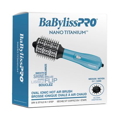 Babyliss Pro Nano Titanium Brosse Chauffante Moyenne (BNTHB250C)