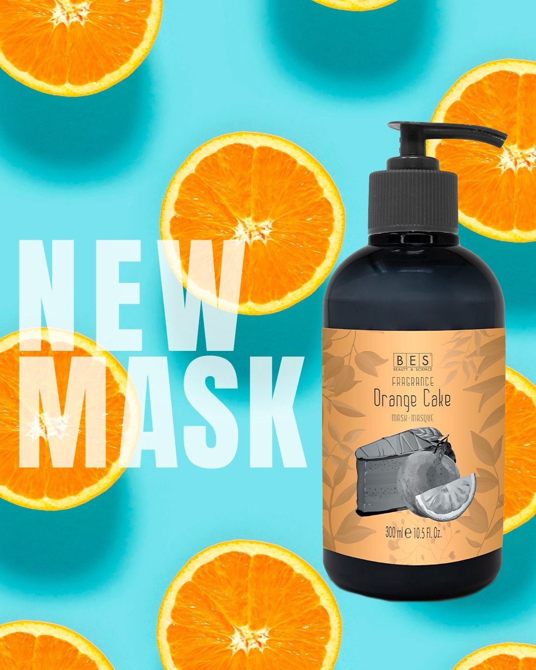 BES Fragrance - Masque Gâteau à l&#39;Orange 300ml