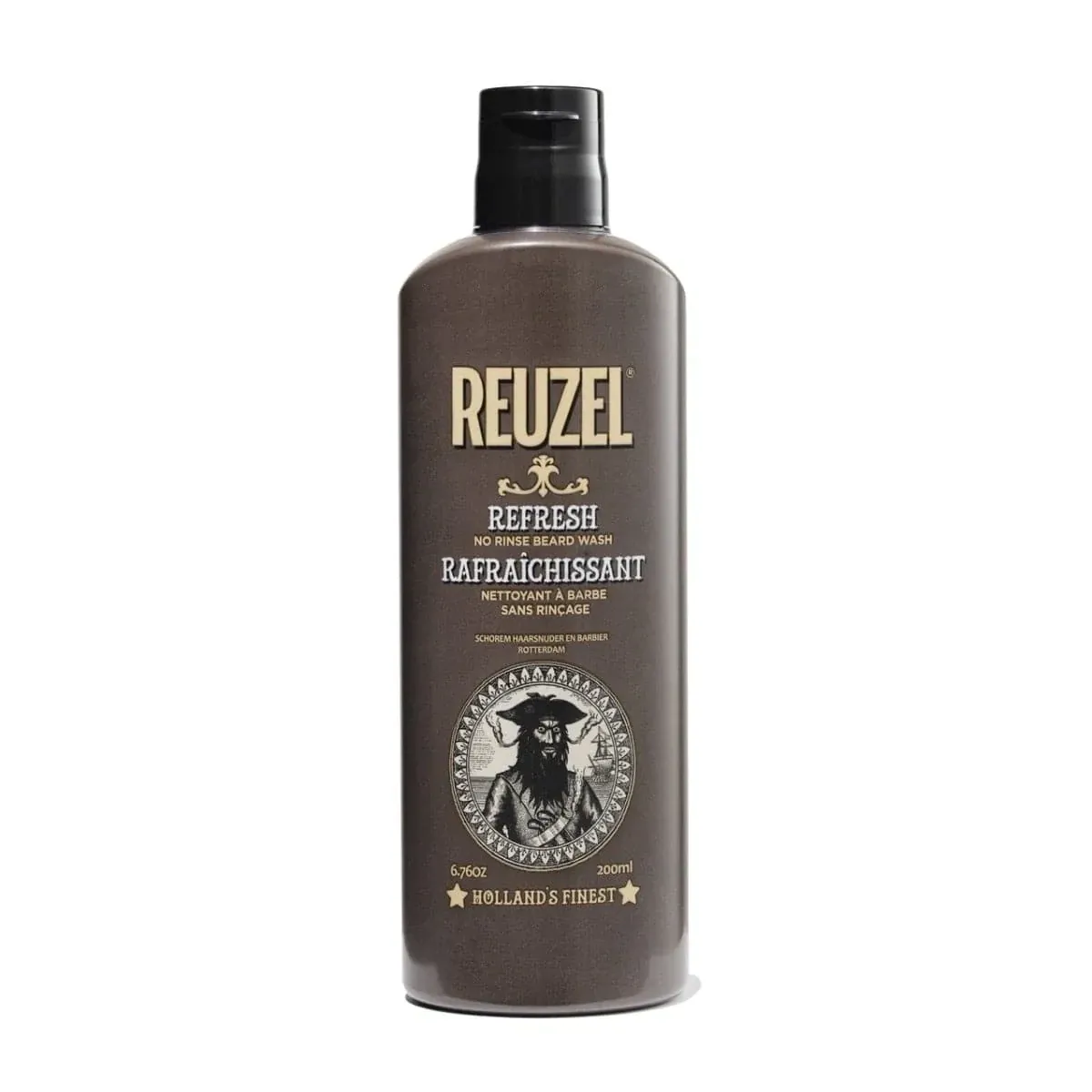 REUZEL Barbe - Rafraichissant - Nettoyant à Barbe Sans Rinçage (200ml - 6.76 oz)