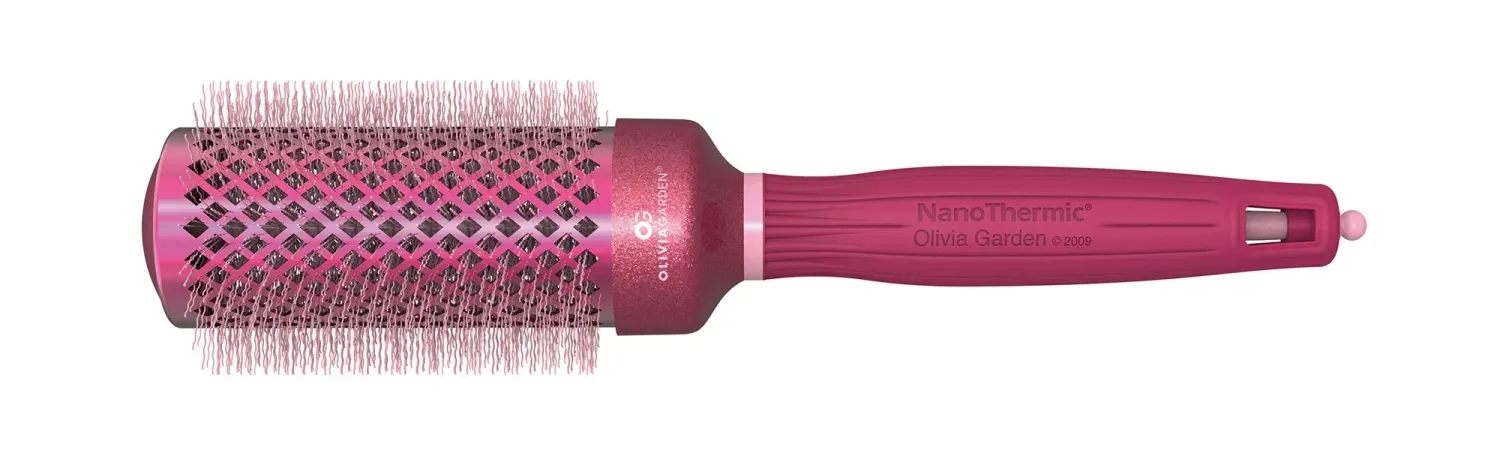 Olivia Garden - Brosse NanoThermic Céramique ION Cancer du Sein - Ronde 1-3/4&#39;&#39;