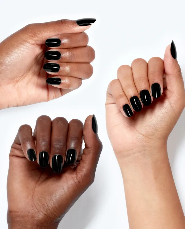 OPI - Ongles Artificiels Black Onyx - Classique/Rond
