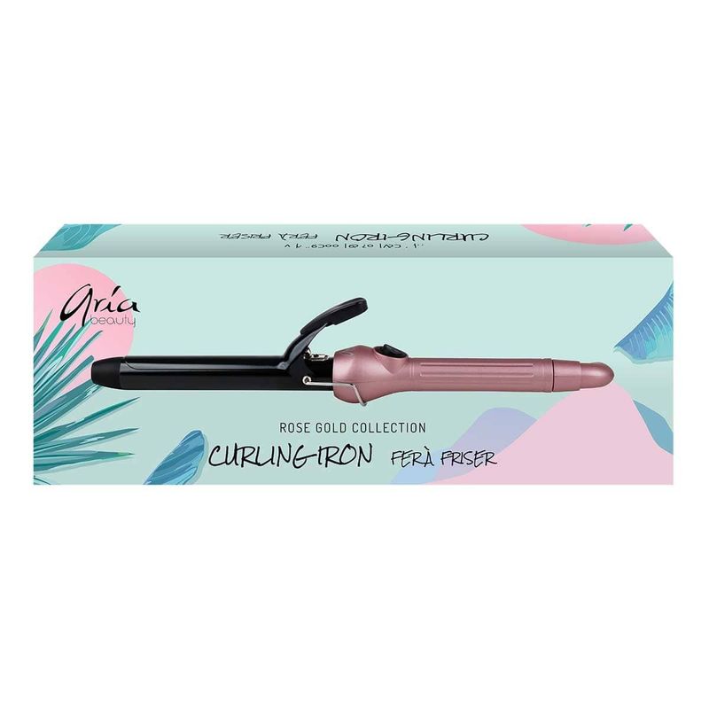 Aria Beauty - Fer à friser Ionique avec pince 1" (rose gold)