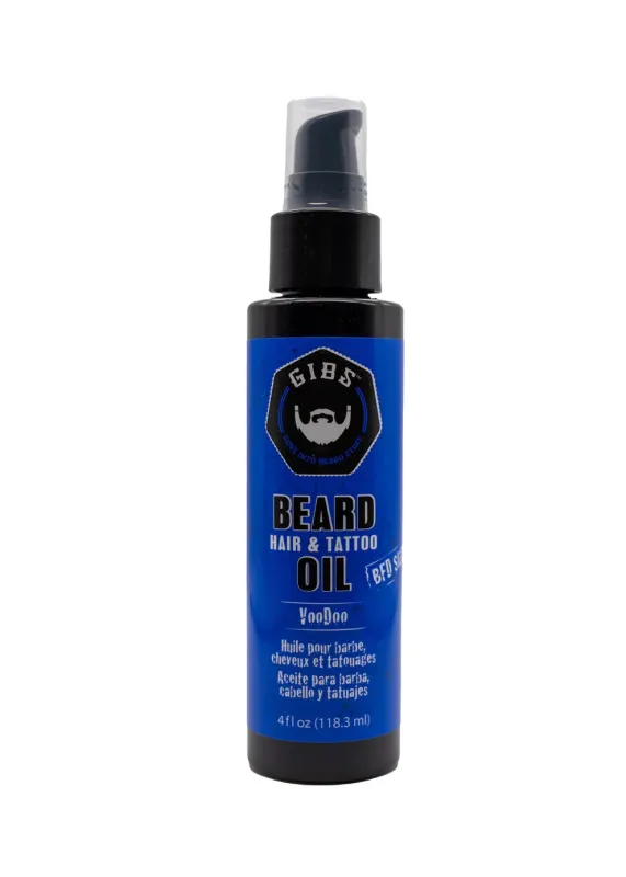 Gibs - Voodoo Prince - Huile pour Barbe, Cheveux et Tatouages (118.3ml)