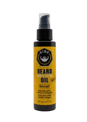 Gibs - Manscaper - Huile pour Barbe, Cheveux et Tatouages (118.3ml)