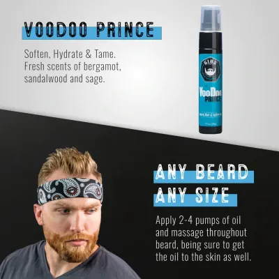 Gibs - Voodoo Prince - Huile pour Barbe, Cheveux et Tatouages (118.3ml)