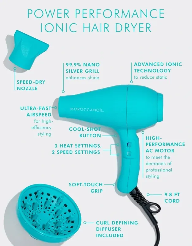 Moroccanoil - Séchoir Ionique Puissance et Performance 1750W