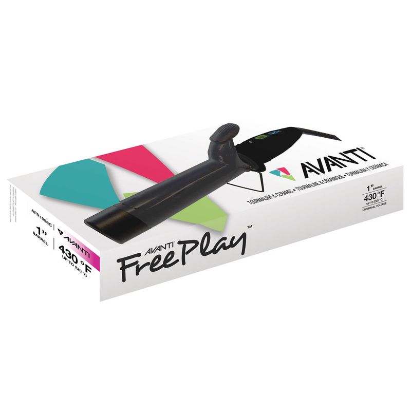 Avanti FreePlay - Fer à Friser 1'' Tourmaline &amp; Cér. (#AFR100SC)