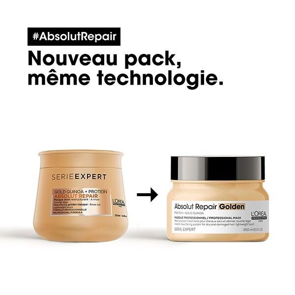 ABSOLUT REPAIR - Masque doré reconstructeur 250ml/8.5oz