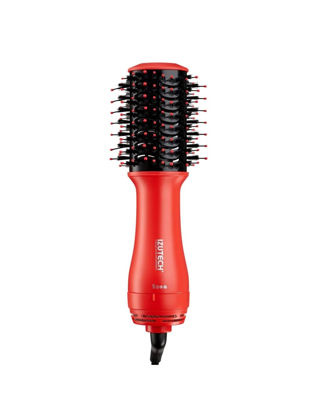 Izutech Mini Brosse Séchoir 2-en-1 Rouge