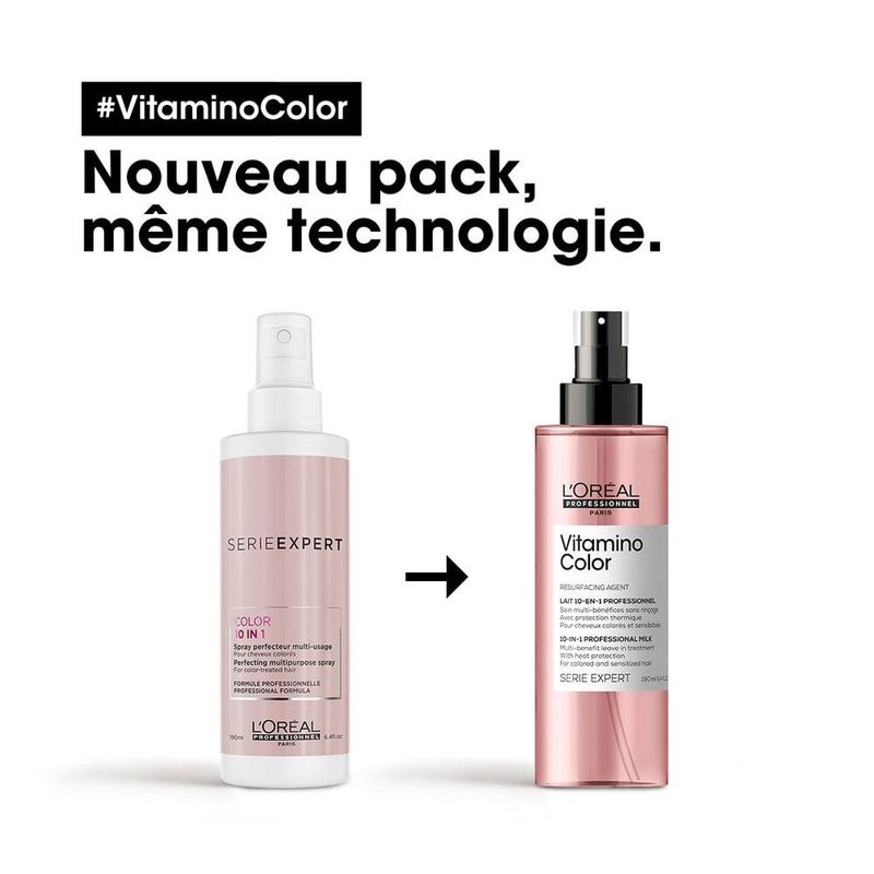 VITAMINO - Lait 10-en-1 Spray Soin sans rinçage 190ml/6.4oz
