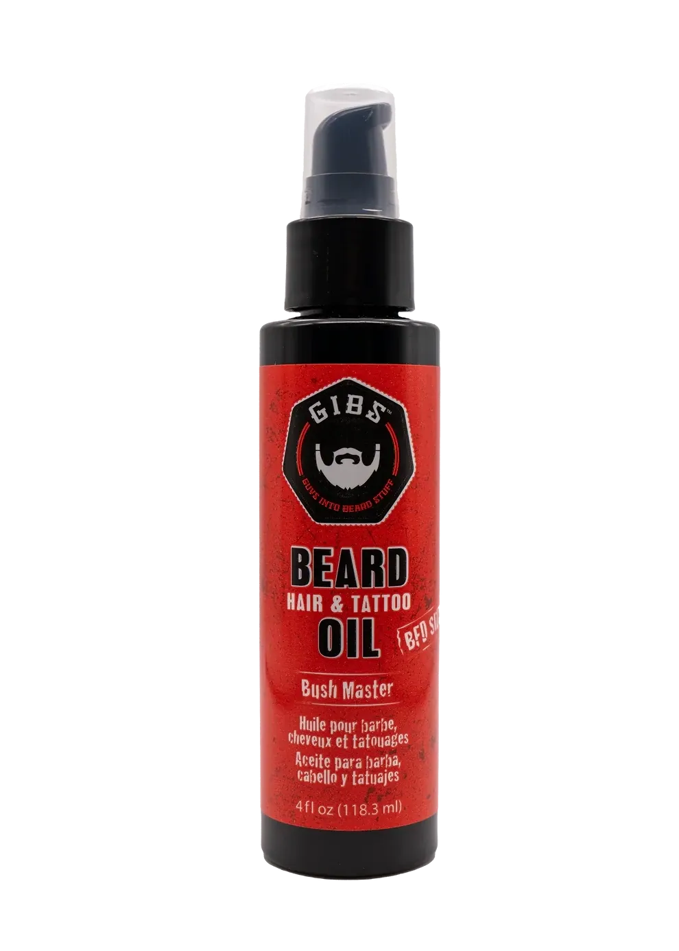 Gibs - Bush Master - Huile pour Barbe, Cheveux et Tatouages (118.3ml) Gibs - Bush Master - Huile pour Barbe, Cheveux et Tatouages (118.3ml)