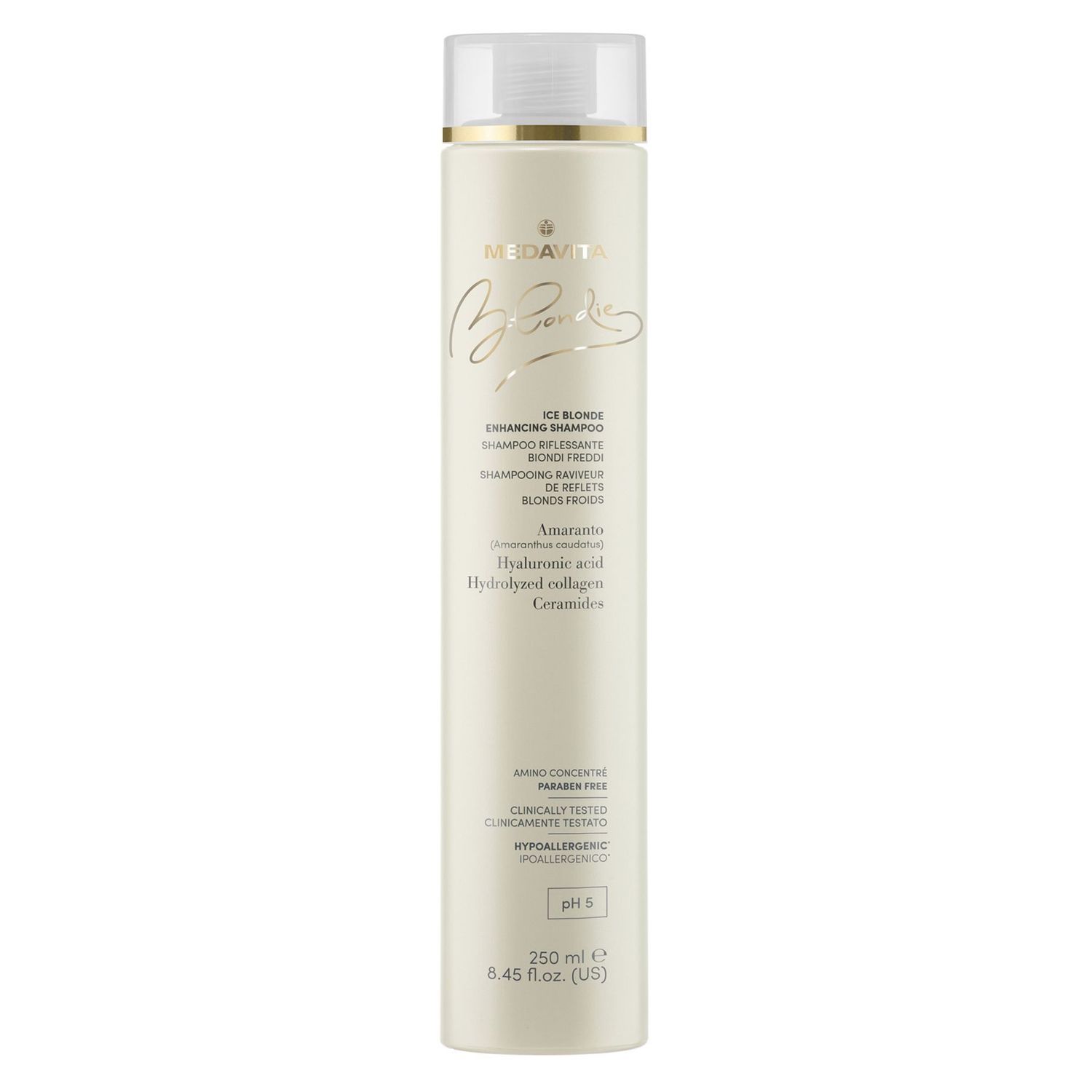 Medavita Blondie - Shampoing Raviveur de Reflets Blonds Froids (250ml)