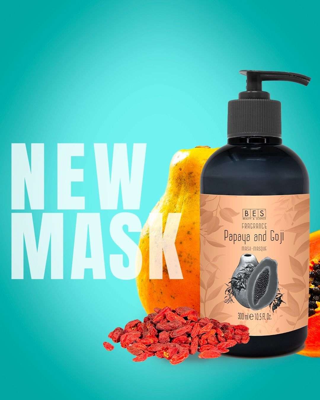 BES Fragrance - Masque Papaye et Goji 300ml