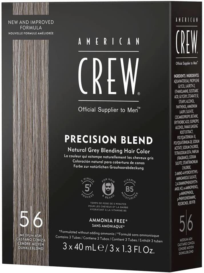 American Crew Precision Blend 5-6 Coloration Cendré (3x 40 ml)