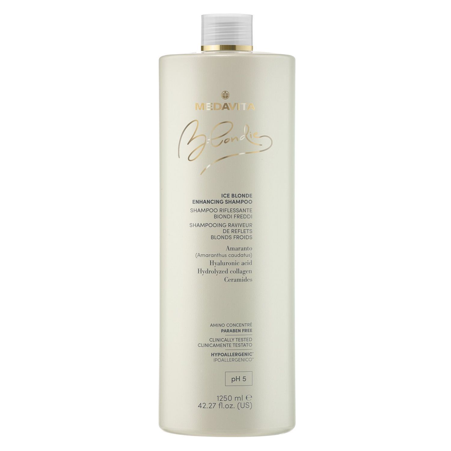 Medavita Blondie - Shampoing Raviveur de Reflets Blonds Froids (1250ml)