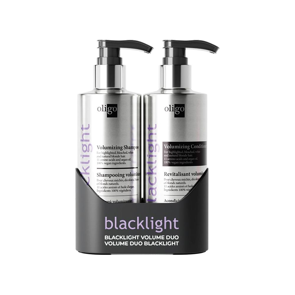 Oligo - Blacklight - DUO Shampoing et Revitalisant Volumizant 230ml Oligo - Blacklight - DUO Shampoing et Revitalisant Volumizant 230ml