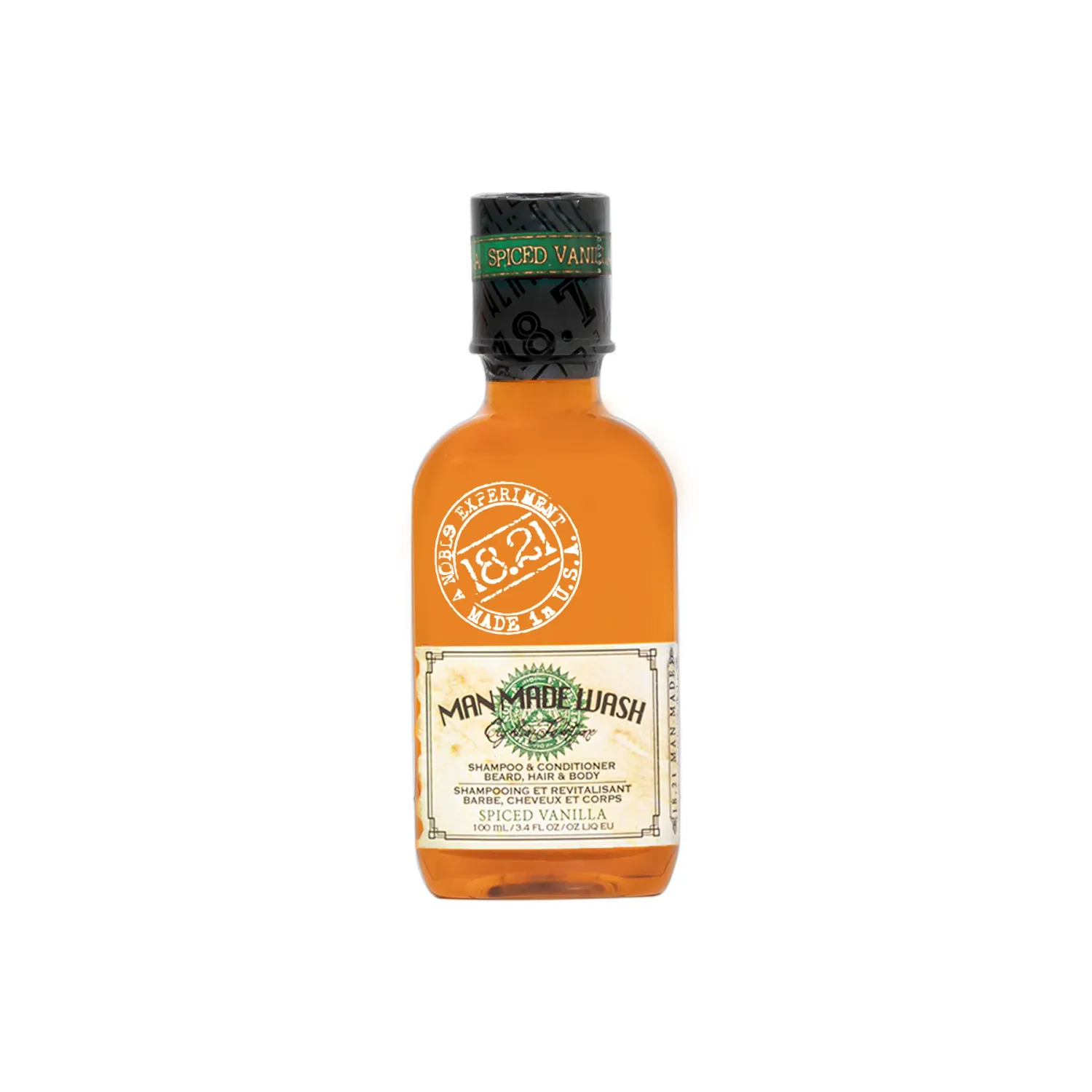 18.21 Man Made - Shampoing 3 en 1 Spiced Vanilla 100ml/3.4oz