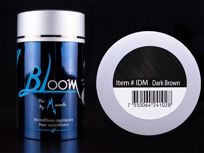 Macolo BLOOM Microfibres Capillaires - Brun Foncé (25g) Macolo BLOOM Microfibres Capillaires - Brun Foncé (25g)