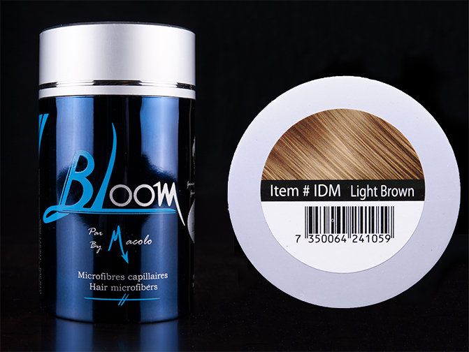 Macolo BLOOM Microfibres Capillaires - Brun Pâle (25g) Macolo BLOOM Microfibres Capillaires - Brun Pâle (25g)