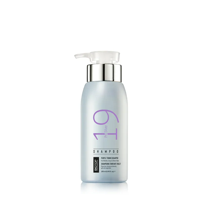 Biotop Pro - 19 Pro Silver Shampoing Cheveux Blonds, Blancs et Argentés 250ml
