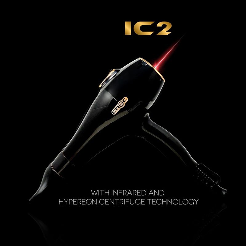 CROC Master Séchoir à Infrarouge IC2 Noir # MD-IICCG