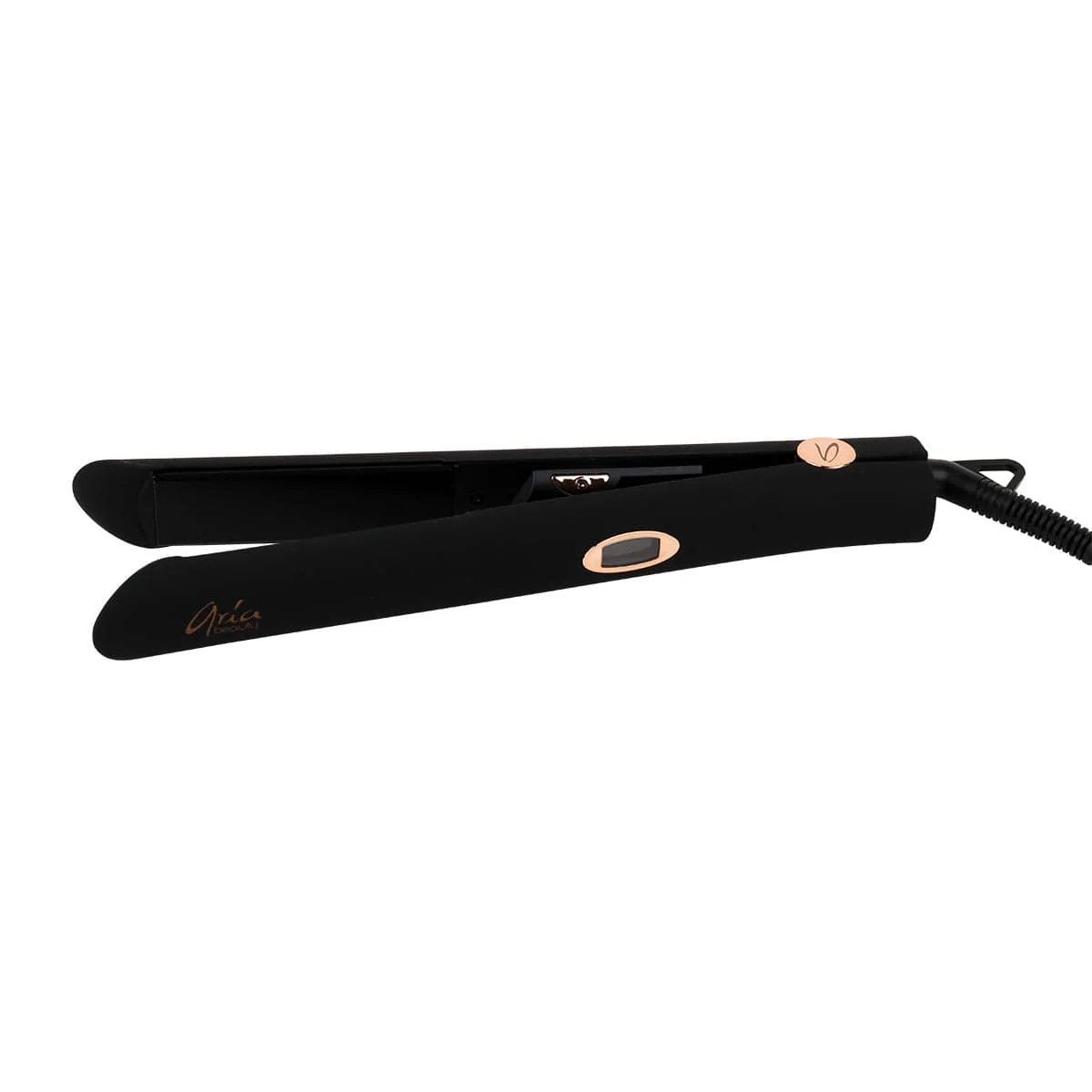 Aria Beauty - Fer Plat 1&#39;&#39; Pro Noir Ultra-Élégant