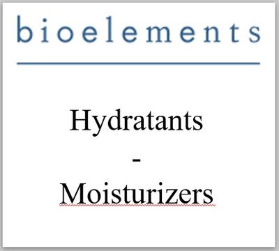 BIOELEMENTS - Hydratants - Moisturizers
