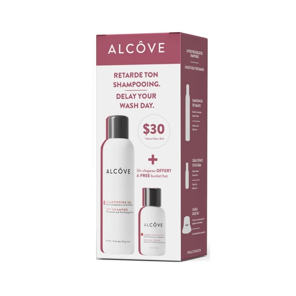 Alcôve Trio Ensemble Retarde ton Shampoing avec Chapeau