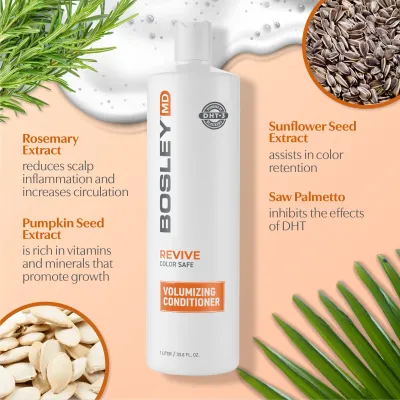 Bosley - Revitalisant Nourrissant BOS - Revive (Cheveux teints-colorés) 1L