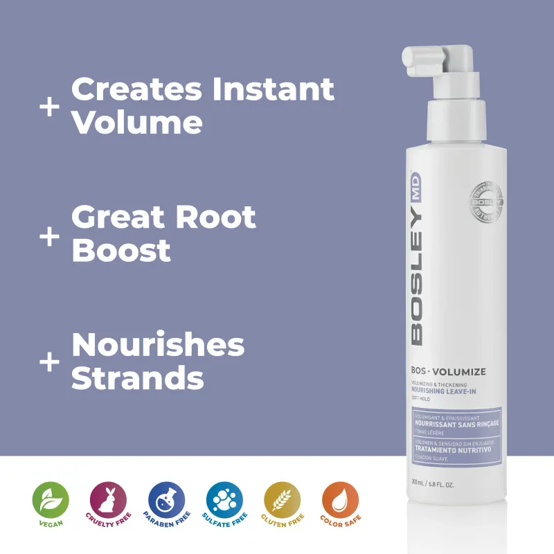 Bosley - BOS Volumize Spray Nourrisant sans-rinçage (200ml)