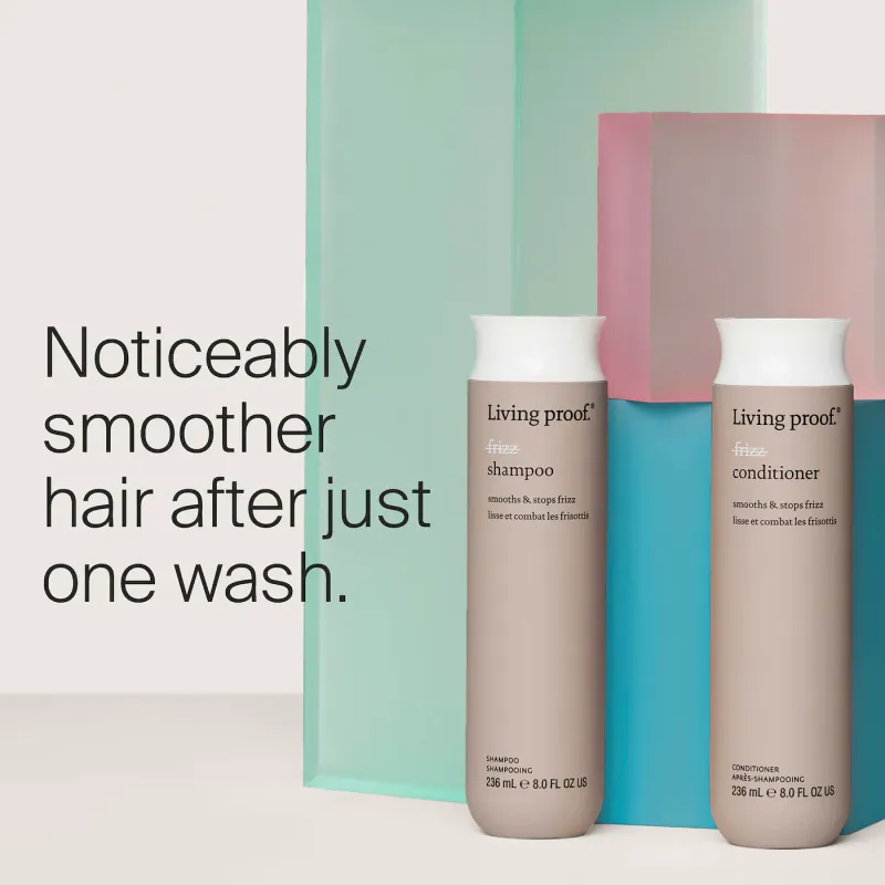 Living Proof - TRIO No Frizz Shampoing + Revitalisant (2x236ml) + Smooth Styling Spray 200ml